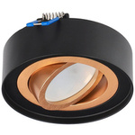SKAND MINI 1 Black Gold IP20 kruhový stropní reflektor bílý EDO777547 Edo Solutions