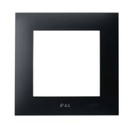 Jednoduchý rámeček pro vypínače IP-44 SZAFIR Black Ospel