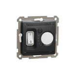 Termostat / regulátor teploty se zabudovaným čidlem, černý - antracit IP20 SDD114506 Sedna Design  Schneider Electric
