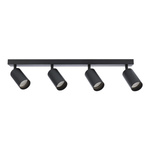 MALGA 4 Černý pásek pro povrchovou montáž 4xGU10 černý EDO777350 Edo Solutions