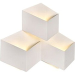 Nástěnné LED svítidlo bílé tři kostky 9W 4000K VT-709-W 8222 V-TAC