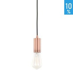 Moderní průmyslové červené měděné závěsné stropní svítidlo Italux DS-M-038 RED COPPER