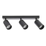 MALGA 3 Černé bodové svítidlo pro povrchovou montáž 3xGU10 černé EDO777349 Edo Solutions