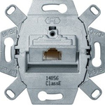 one.platform Mechanismus počítačové zásuvky UAE 1-nás. (RJ45), stínováno, kat.6, třída E Berker 455401