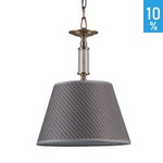 Lampa závěsná Zanobi hnědá antik pletené stínidlo E14 PND-43272-1 Italux