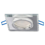 CRYSTAL Silver IP20 čtvercové stříbrné skleněné bodové stropní svítidlo EDO777130 Edo Solutions