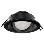 Zapuštěné stropní svítidlo IRID Black IP20 kulaté černé EDO777136 Edo Solutions