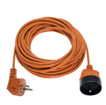 Prodlužovací kabel jednonásobný s uzemněním15m oranžová Elgotech