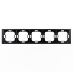 Rámeček 5-násobný Neos univerzální vertikální a svislé grafit matný Kontakt Simon Basic BMRC5/28