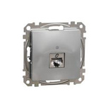 Počítačová zásuvka RJ45, kategorie 6, STP, stříbrná, IP20 SDD113461S Sedna Design Schneider Electric