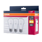 Sada 3x LED žárovka A60 E27 13W =100W 2700K warm WW 1521lm Osram