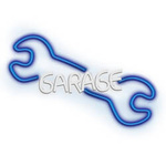 Neonové nástěnné svítidlo PLEXI LED GARAGE modrá bílá NNE22 Neolia T-00455 PLASTROL