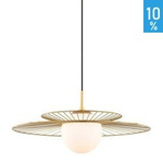 Lampa závěsná Sarah kulatá E27 zlatá kov MDM-4000/1 GD Italux