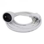 Prodlužovací kabel 1 zásuvka 3m uzemněná 3x1,5mm2 bílá Eco Light
