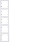 duše Vertikální 5dílný rámeček, bílý WL5150 Lumina Hager