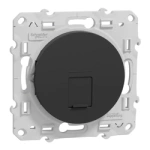 Počítačová zásuvka RJ45 cat.6 STP antracitová Odace