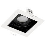 Zapuštěné stropní bodové svítidlo RUTEN 1 White IP20 square white-black EDO777128 Edo Solutions