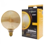 Dekorativní LED žárovka E27 4W 1800K teplá 200lm G130 Amber ZERO SERIES Eco Light