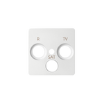 Kryt pro anténní zásuvku R-TV-SAT bílý Simon 82