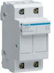Odpojovač válcových pojistek velikosti 10x38, 2-pól. do 32A/1000V DC L502PV HAGER