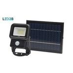 LED reflektor s detektorem pohybu SOLAR LED NCS 10W COLD WHITE LED2B