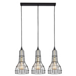Závěsné svítidlo LONG černé 3x E27 2209 TK Lighting