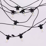Solární LED girlanda 10m +10 x G45 E27 0,3W 2700K