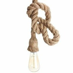 Závěsné svítidlo provaz lina E27 jednoduché minimalistické industriální Pendant-Hemp Rope VT-7118 3754 V-TAC