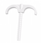 Kabelová svorka, dvojitý hák HP-2 BÍLÁ /50 ks/ M20393 Eco Light