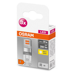 Sada 3x LED BASE PIN G9 20 1,9W 2700K 200lm Osram