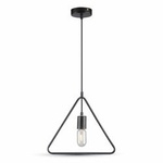 Závěsné svítidlo trojúhelníkové černé E27 Geometric Series-Black Canopy VT-7321-MB 3838 V-TAC