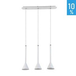Anela 3 stropní závěsné svítidlo trojitý pásek kov bílý moderní minimalistický jednoduchý Italux FH31793-AJ13 WH