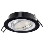 LED CERI 1 OV Black IP20 kulaté leštěné černé stropní svítidlo EDO777141 Edo Solutions
