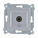 Koncová Anténní zásuvka s filtrem Stříbrný 260/10E EXEN