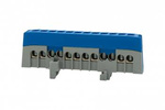 Ochranný pásek 12-mod. ZPI 12x16mm2 IP20 modrá F-electro