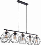 Závěsná lampa GALAXY černá 5x E27 60W 1649 TK Lighting