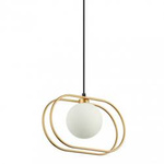 GROSETTA závěsná lampa zlatá, černá, bílá G9 25W IP20 Italux