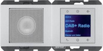 K.5 Touch DAB+ rádio s reproduktorem hliník 29807003 Berker