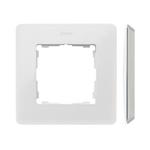Rámeček 1-násobný Detail original-mono bílá / základna šedá Simon 82 Detail