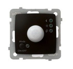 Elektronický senzor pohybu, bez rámečku, čokoládový kov, Ospel Karo ŁP-16S/m/40