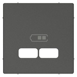 Centrální prvek zásuvky nabíječky USB antracit System M Schneider Electric Merten MTN4367-0414
