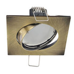 Zapuštěné stropní bodové svítidlo PARIL Brass IP20 čtvercová mosaz EDO777322 Edo Solutions
