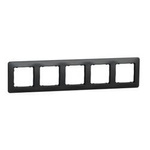 5-tý krycí rámeček na zásuvku, černý - antracit IP20 SDD314805 Sedna Elements Schneider Electric