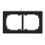 Rámeček univerzální dvojnásobný, Karlik Deco (černý matný), 12DR-2
