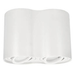 SKAND 2 White 2xGU10 IP20 kruhové bílé dvojité stropní bodové svítidlo EDO777105 Edo Solutions