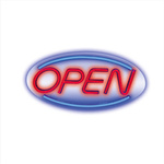 Neonové nástěnné svítidlo PLEXI LED OPEN modročervené FPNE04X T-00471 PLASTROL