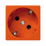 Zásuvka K45 schuko 16A/230V~; oranžový Kontakt Simon Connect
