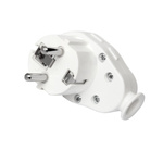Otočná zástrčka se zemněním 360°/45°, 16 A/250 V Bílá WT-07 Elgotech