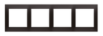 Kontakt Simon 54 Premium Antracit Rámeček 4-násobný univerzální IP20/IP44, DR4/48