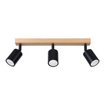 Plafond VERDO 3L černý SL.1293 Sollux